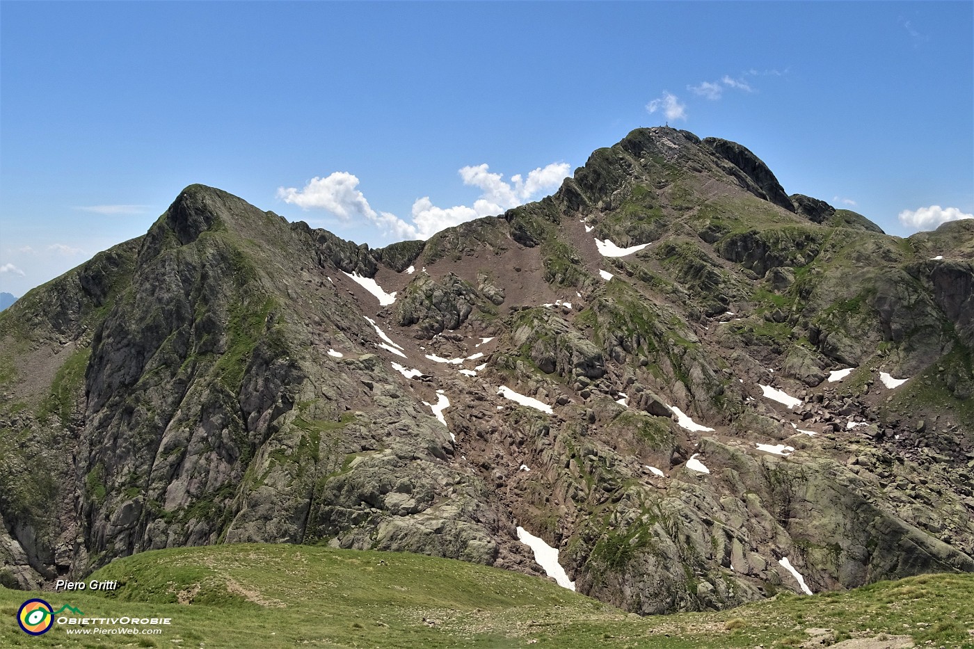 60 Dalla Bocchetta Paradiso (2457 m) vista sul Pizzo Tre Signori (2554 m).JPG